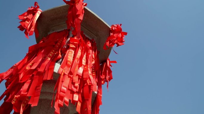 古文化佛教寺院宝山寺内部景观