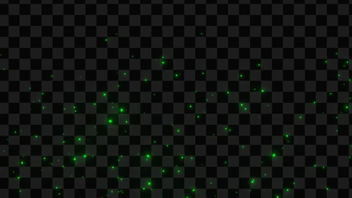 4K萤火虫飞舞-无缝循环带透明通道