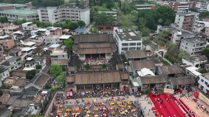 广州番禺沙湾古镇飘色巡游全貌