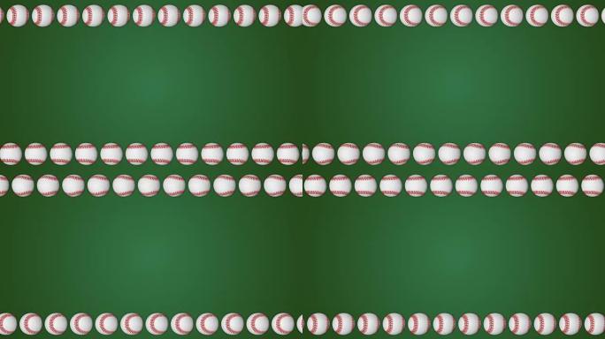 棒球美国运动绿色边框框架背景图案