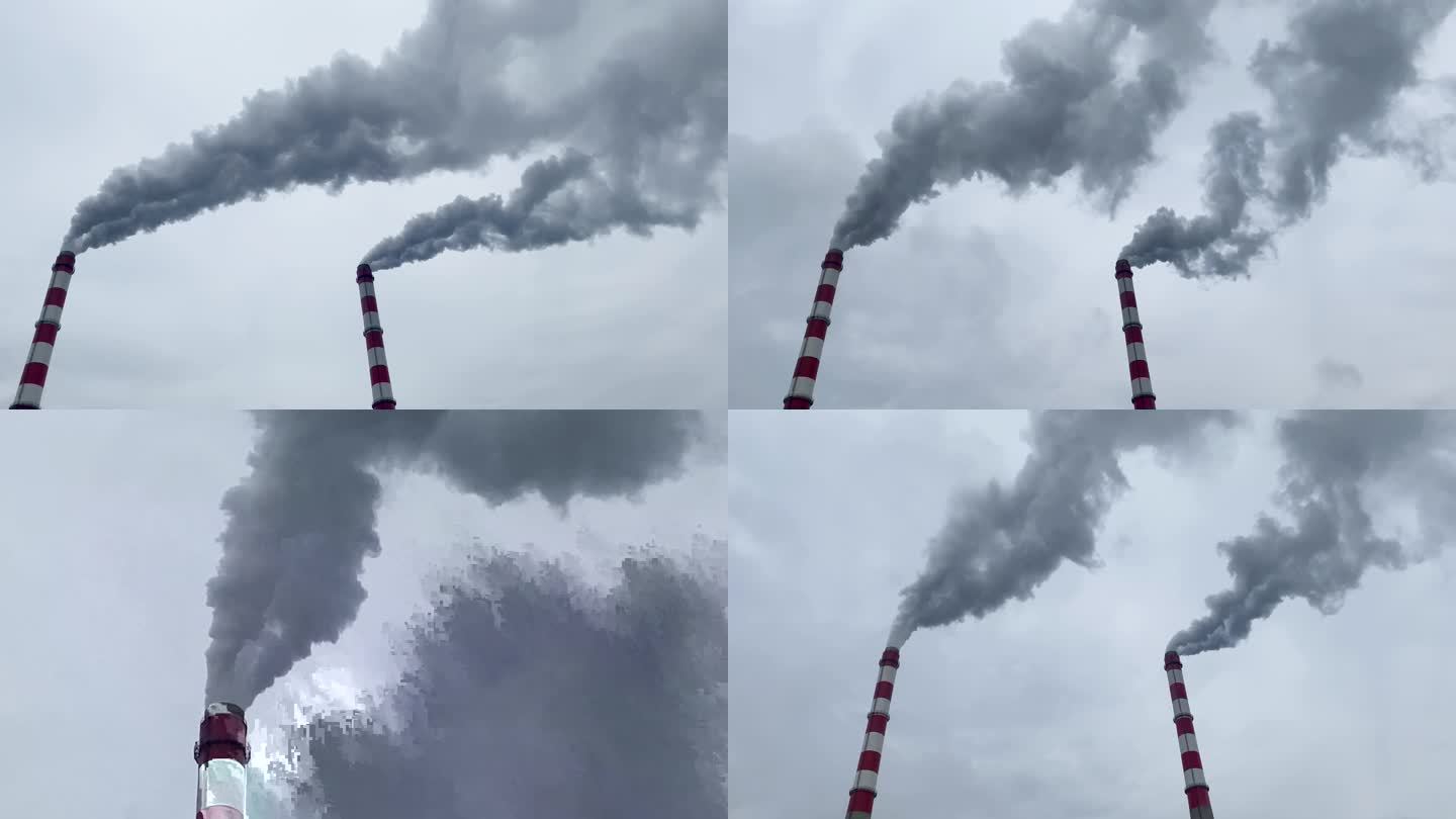 空气污染  电厂烟囱