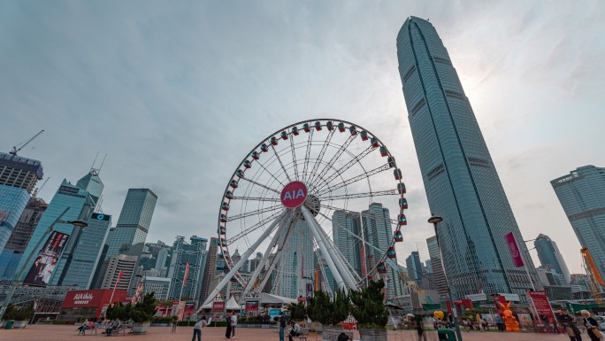 香港摩天轮日景延时