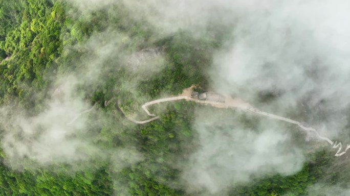 深圳城市快闪片头公园山峰梅沙尖云雾华侨城