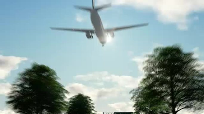 飞往日本福冈机场的飞机