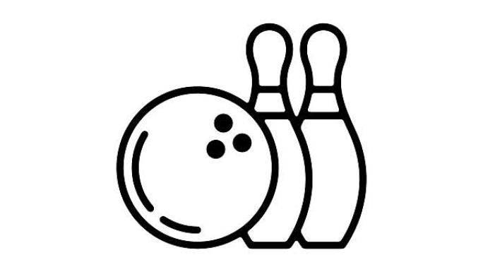 保龄球线运动图形