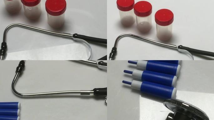 血液采样听诊器分析设备的自动柳叶刀。