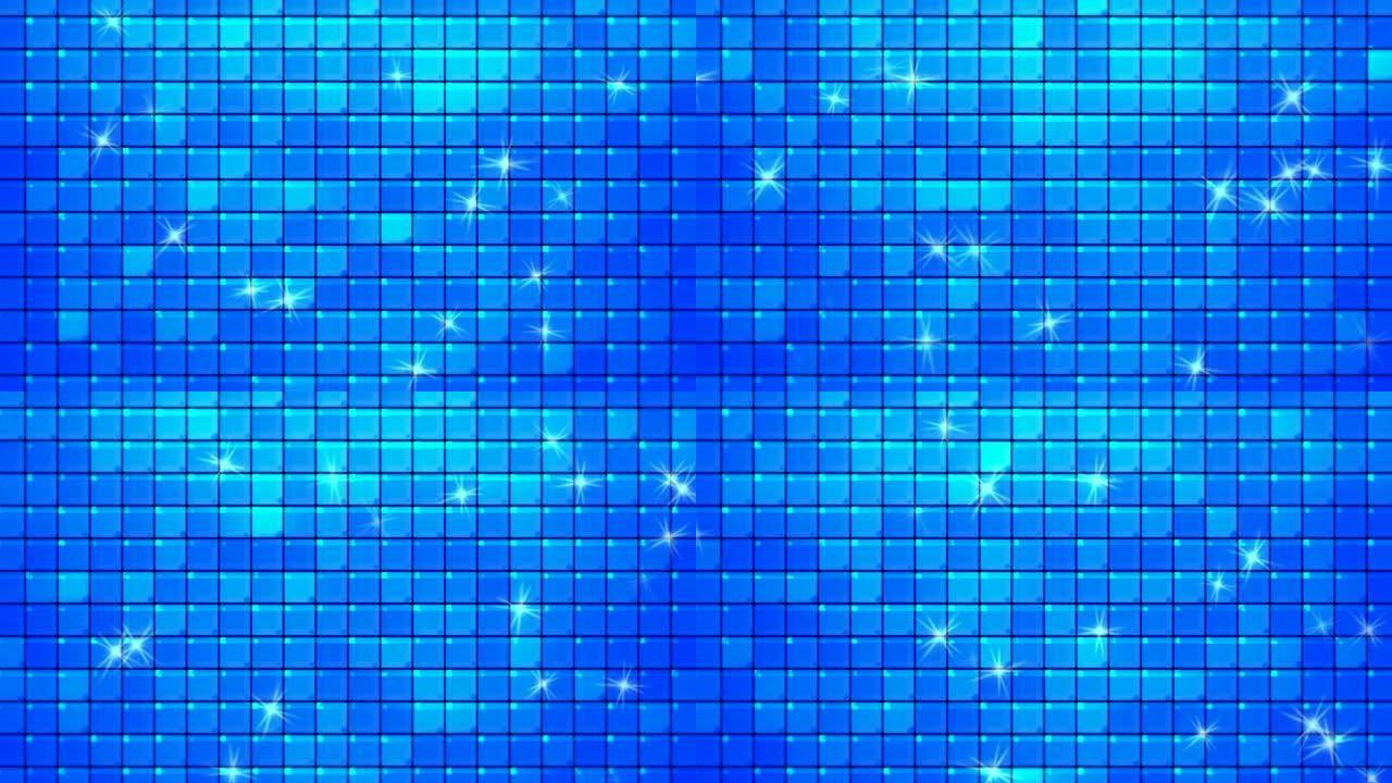 抽象蓝色方形瓷砖可循环背景