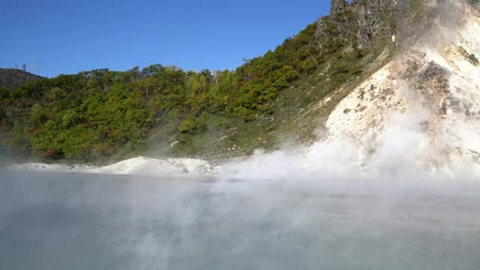 日本北海道著名登别温泉