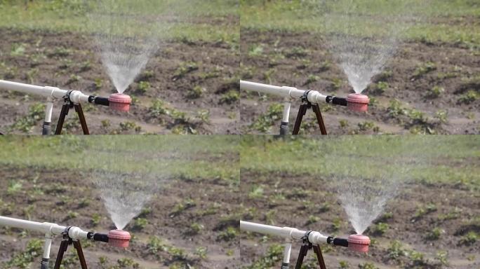 灌溉用喷头。给花园浇水，浇水配件