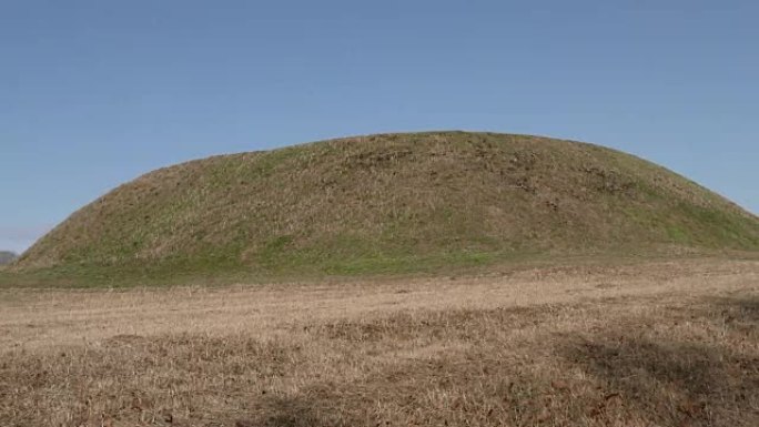 佐治亚州，埃托瓦美洲原住民州立公园，土墩B侧视图的缩小