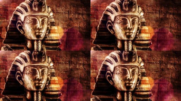 石制法老图坦卡门面具