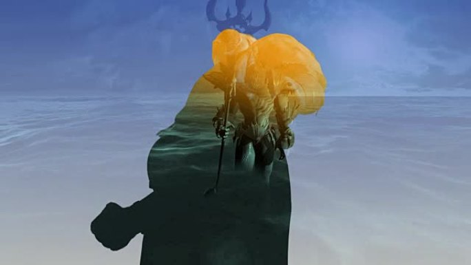 海王星 (海神) 的3d动画在see