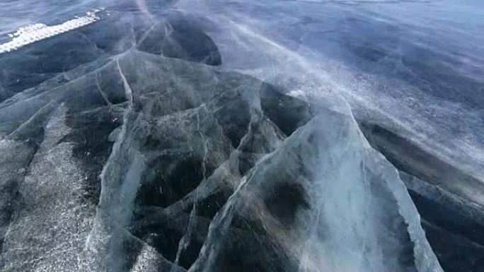 贝加尔湖冰雪无缝环路
