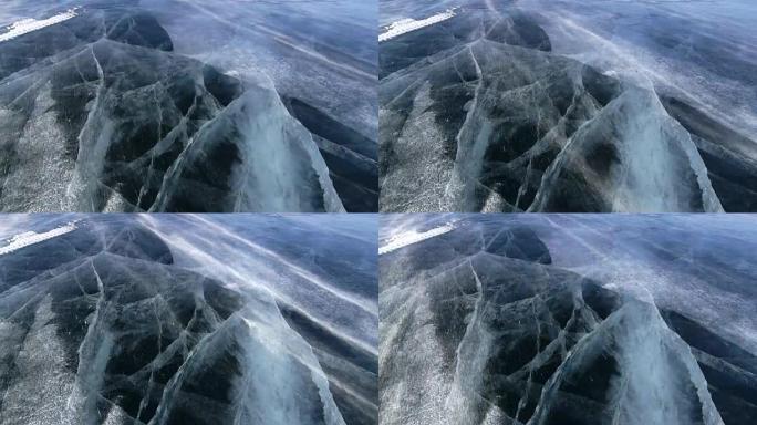贝加尔湖冰雪无缝环路
