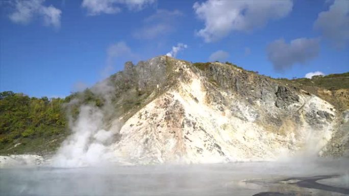 日本北海道著名登别温泉