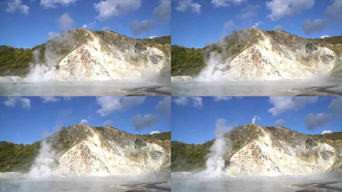 日本北海道著名登别温泉