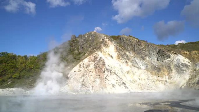 日本北海道著名登别温泉