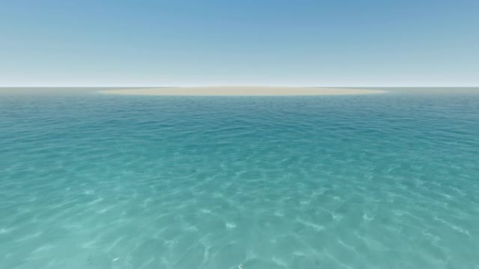 热带海滩清澈蓝海4k