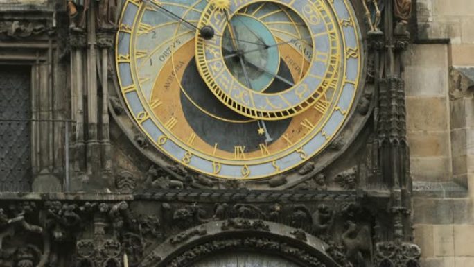 布拉格天文钟，又称布拉格Orloj，是一座中世纪的钟，位于捷克共和国首都布拉格