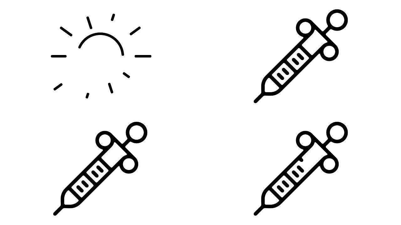 疫苗接种线运动图形