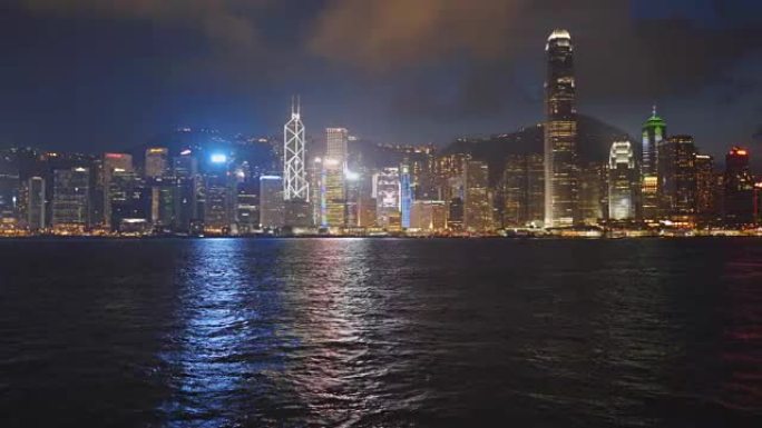 香港维多利亚港的夜盘