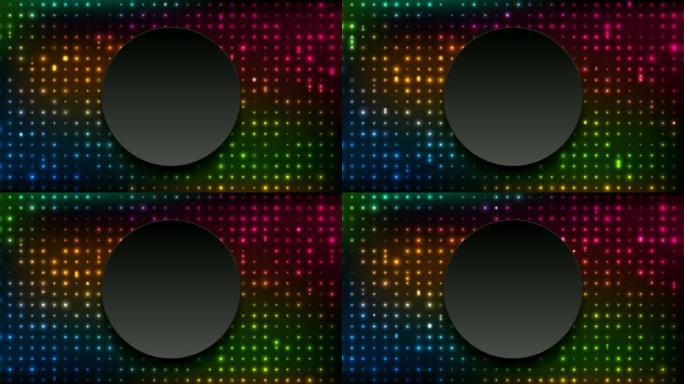 霓虹灯发光二极管抽象背景视频动画