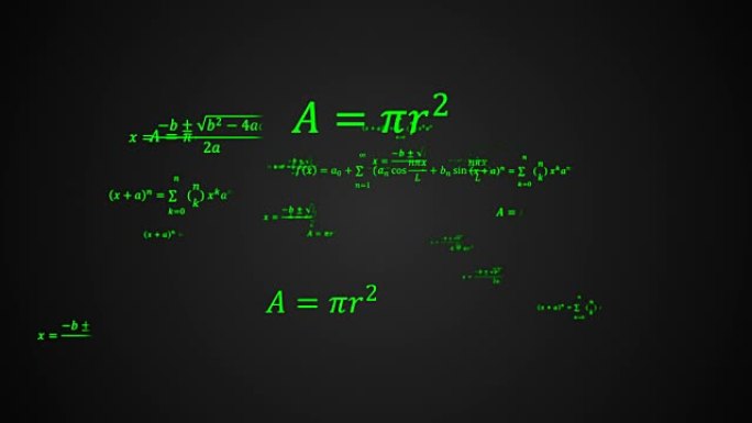 具有物理和数学任务解决方案，空间公式的科学3d背景