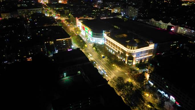 杭州西湖景区夜景车流延时