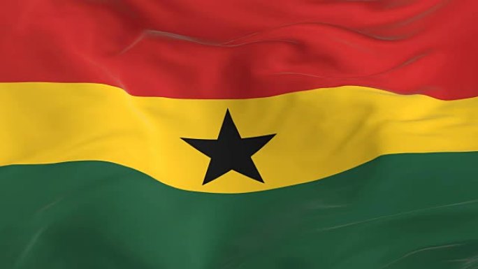 挥舞着环形旗帜作为背景加纳