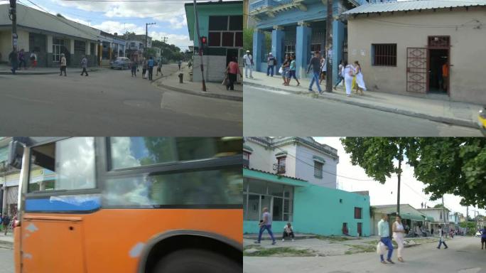 阳光普照的哈瓦那街道和古巴的生活方式-古巴