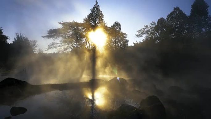 泰国南邦，柴森国家公园 (Chae Son National Park) 的日出温泉，约70-80摄