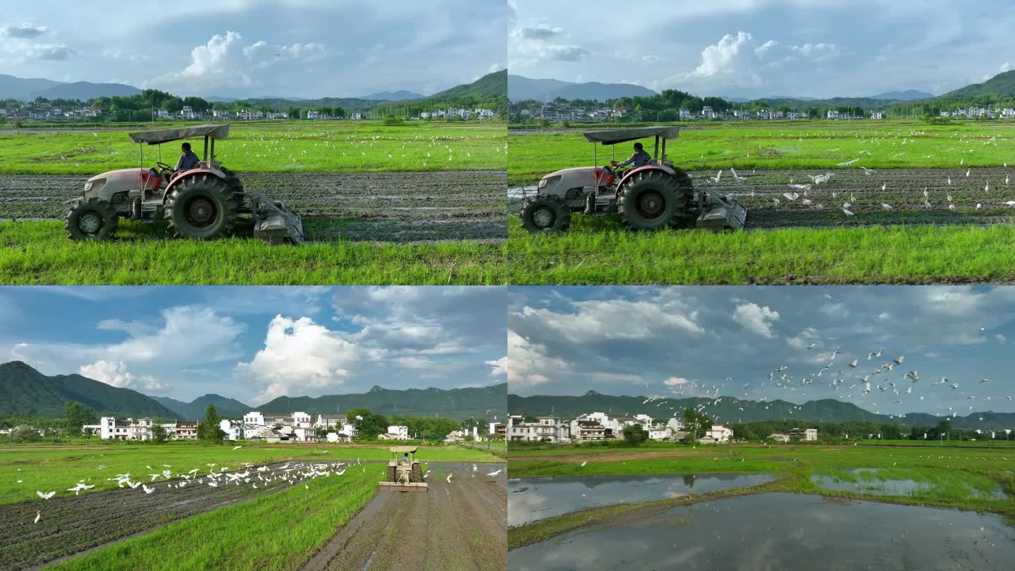 【4K无水印】航拍夏天耕种