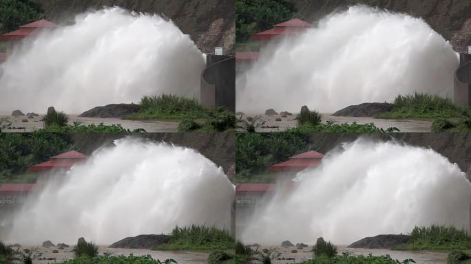 大坝的水超级慢动作
