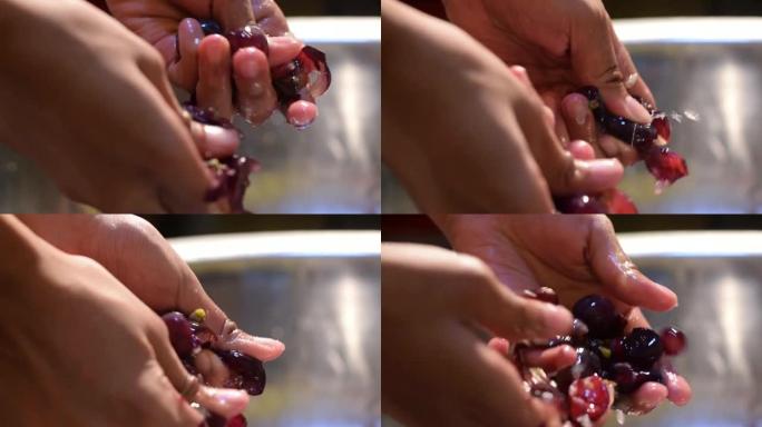 葡萄水果家用葡萄酒加工徒手彻底粉碎水果