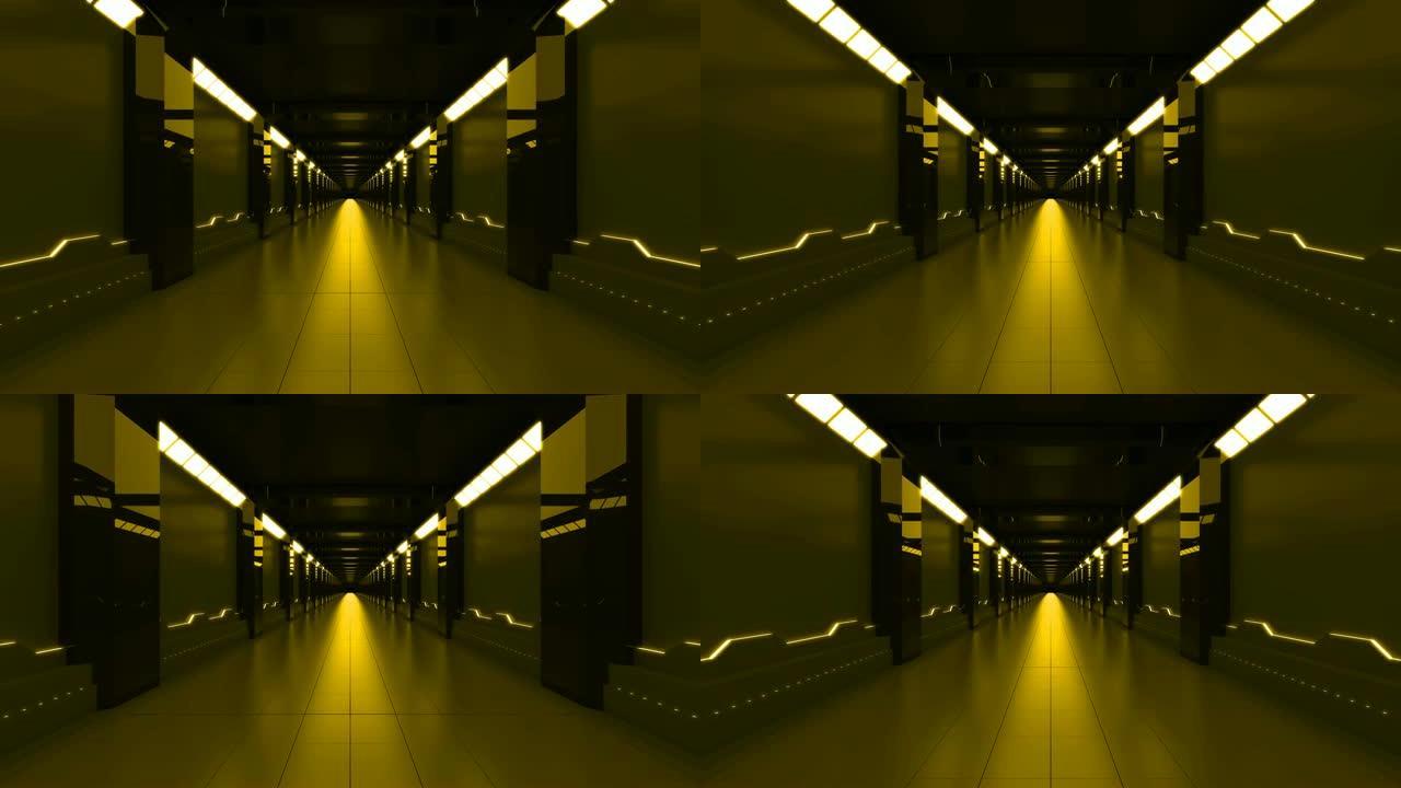 技术循环抽象背景走廊隧道
