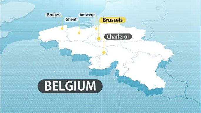 比利时的地图