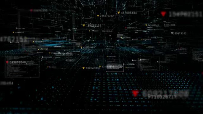 科技网高科技数字背景界面抬头显示全息信息