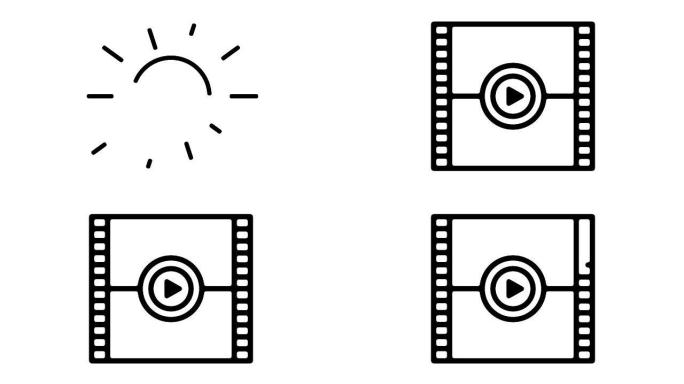 电影线条运动图形