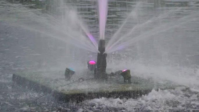 城市中心的喷泉