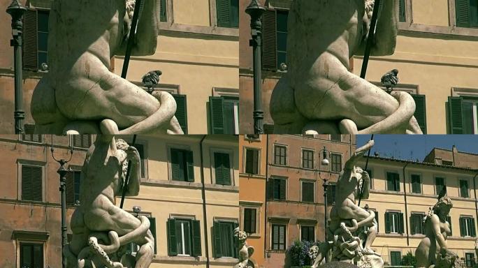 意大利罗马纳沃纳广场的喷泉