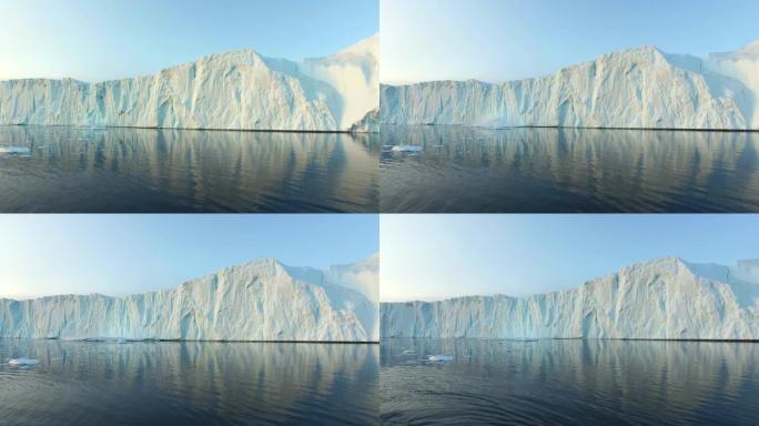 北冰洋北极的大冰川正在融化