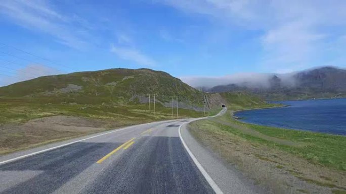 沿着挪威北部峡湾的美丽之路