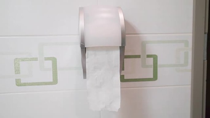 安装在浴室墙壁上的纸巾架