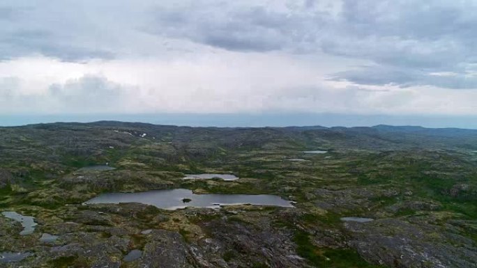 北苔原山空中景观