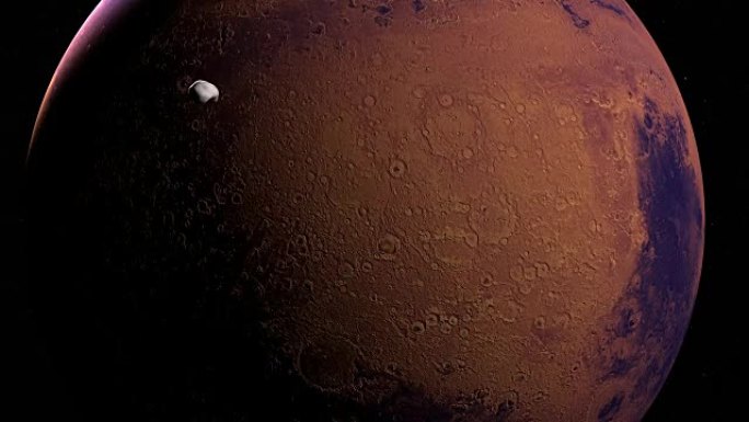 卫星火星Deimos，火星II，环绕火星行星运行