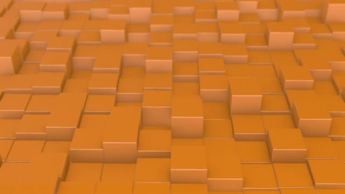 抽象立方体移动。3d动画背景