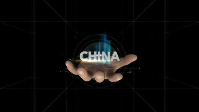Hand揭示全息图-中国