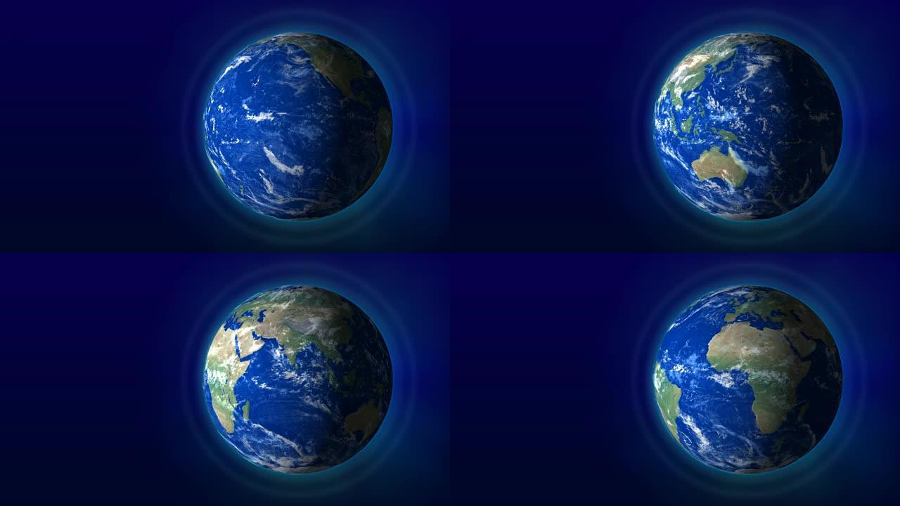 现实地球背景完全循环