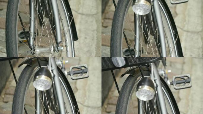 瑞典斯德哥尔摩自行车车轮上的金属