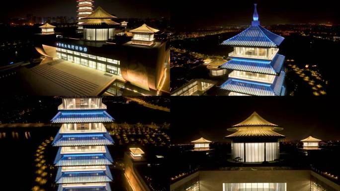 扬州，大运河博物馆夜景